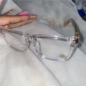 Clear chrome hearts glasses non prescription